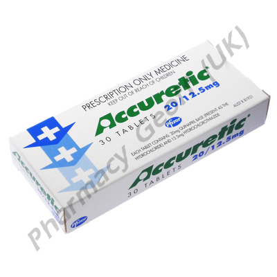 Accuretic (Quinapril + HCTZ) - 20/12.5mg (30 Tablets)