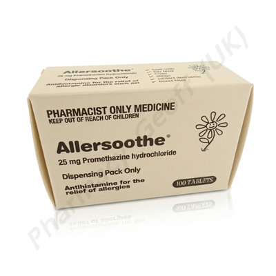 Allersoothe (Promethazine Hydrochloride) - 25mg (50 Tablets)