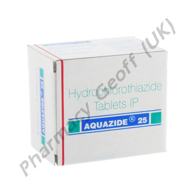 Hydrochlorothiazide (Aquazide) - 25mg (10 Tablets)