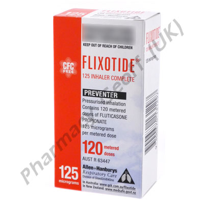 Flixotide Inhaler (Fluticasone Propionate) - 125mcg (120 Doses)