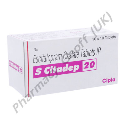 Escitalopram (S Citadep) - 20mg (10 Tablets)