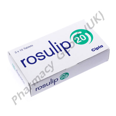 Rosuvastatin (Rosulip) - 20mg (10 Tablets)