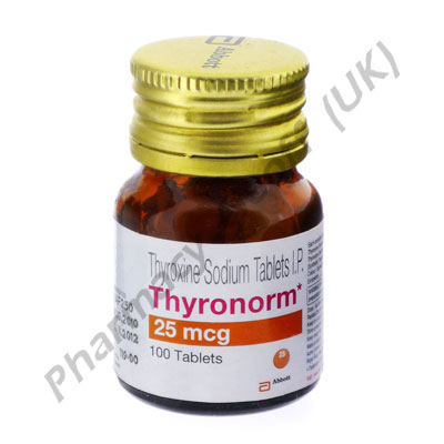 Thyronorm (Thyroxine Sodium) - 25mcg (100 Tablets)