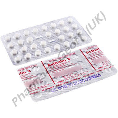 Salbutamol Tablets (Asthalin) - 2mg (30 Tablets)