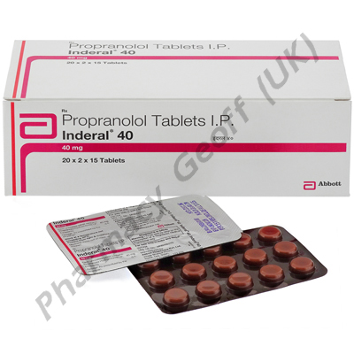 Propranolol (Inderal) - 40mg (15 Tablets)