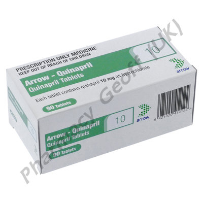 Arrow-Quinapril (Quinapril Hydrochloride) - 10mg (90 Tablets)