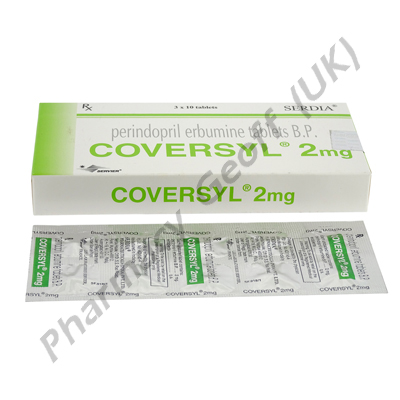 Coversyl (Perindopril Erbumine) - 2mg (10 Tablets)