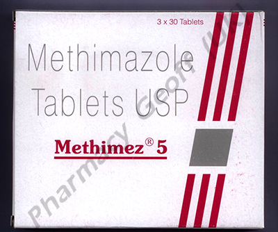 Methimez (Methimazole) - 5mg (3 x 30 Tablets)