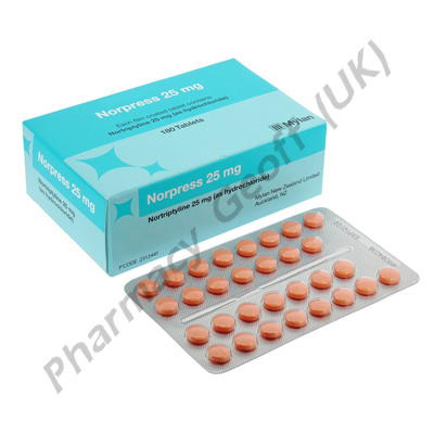 Norpress (Nortriptyline) - 25mg (180 Tablets)