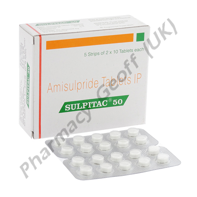 Amisulpride (Sulpitac) - 50mg (10 Tablets)