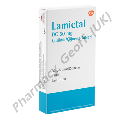 Lamictal DC (Lamotrigine) - 50mg (30 Tablets)