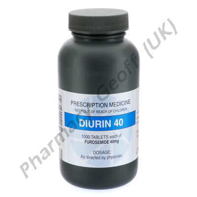 Diurin (Frusemide) - 40mg (1000 Tablets) 