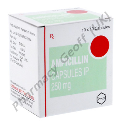 Ampicillin (Ampicillin) - 250mg (10 Capsules)