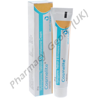 Cosmelite Cream (Hydroquinone 2% / Tretinoin 0.025% / Mometasone Furoate 0.1%)