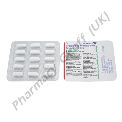 Atarax (Hydroxyzine Hydrochloride) - 25mg (15 Tablets)1