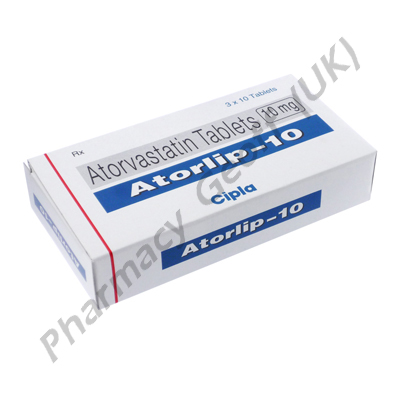 Atorlip (Atorvastatin Calcium) - 10mg (15 Tablets)