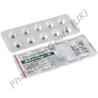 Atorlip (Atorvastatin Calcium) - 5mg (30 Tablets)