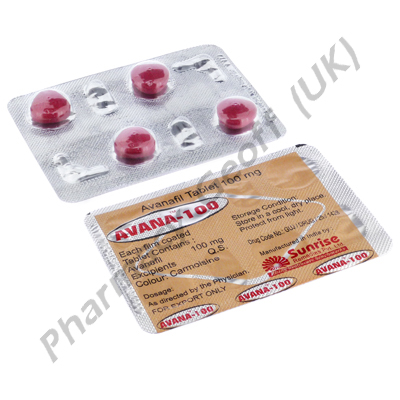 Avana-100 (Avanafil) - 100mg (4 Tablets)