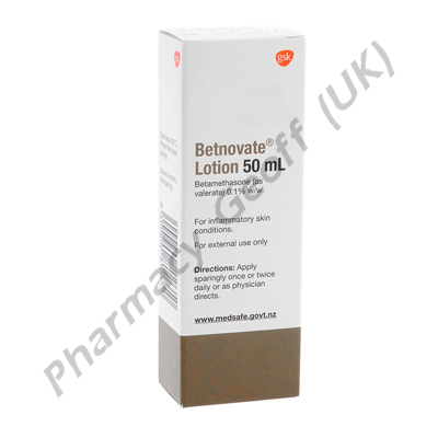 Betnovate Lotion (Betamethasone Valerate) - 0.1% (50mL Bottle)