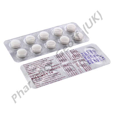 Biselect 10 (Bisoprolol Fumarate) - 10mg (10 Tablets)