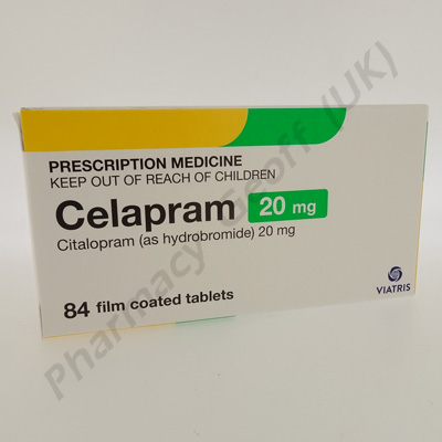 Celapram (Citalopram Hydrobromide) - 20mg (84 Tablets)