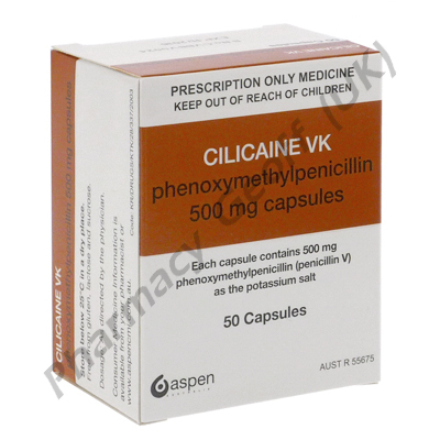 Cilicaine VK (Phenoxymethyl Penicillin) - 500mg (50 Capsules)