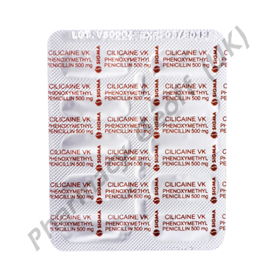 Cilicaine VK (Phenoxymethyl Penicillin) - 500mg (50 Capsules)