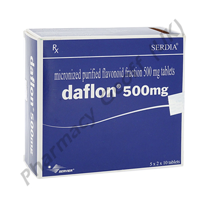 Daflon 500 (Rutaceae) - 500mg (10 Tablets)