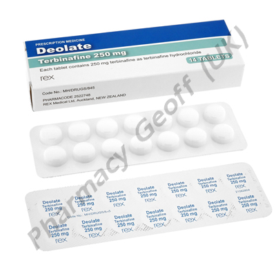 Deolate (Terbinafine) - 250mg (14 Tablets)