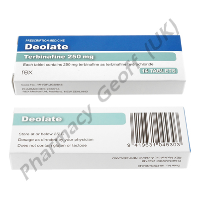 Deolate (Terbinafine) - 250mg (14 Tablets)