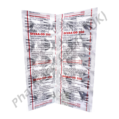 Divaa OD-250 (Divalproex Sodium) - 250mg (10 Tablets)