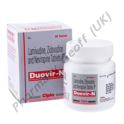 Duovir N (Lamivudine/Zidovudine/Nevirapine) - 150mg/300mg/200mg (30 Tablets)