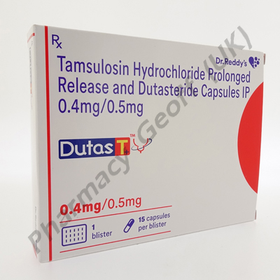 Dutas T (Tamsulosin/Dutasteride) - 0.4mg/0.5mg (15 Capsules)