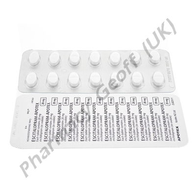 Escitalopram-Apotex (Escitalopram) - 20mg (28 Tablets)