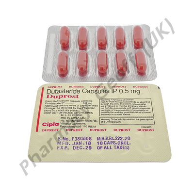 Duprost (Dutasteride) - 0.5mg (10 Capsules)