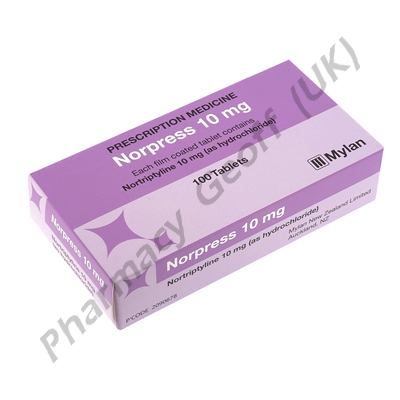 Norpress (Nortriptyline Hydrochloride) - 10mg (100 Tablets)