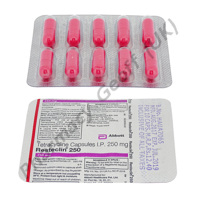 Resteclin (Tetracycline) - 250mg (10 Capsules)