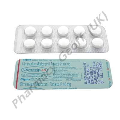 Olmecip (Olmesartan Medoxomil) - 40mg (10 Tablets)