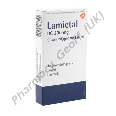 Lamictal Dc (Lamotrigine) - 200mg (30 Tablets)(Turkey)