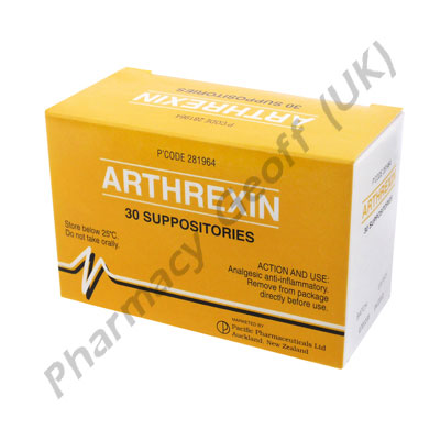 Indomethacin Suppositories (Arthrexin) - 100mg (30 Suppositores)