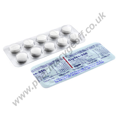 Ciprofloxacin (Ciplox) - 250mg (10 Tablets)