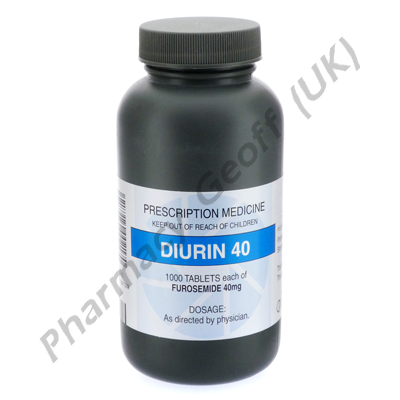 Diurin (Frusemide) - 40mg (1000 Tablets)