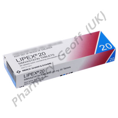 Lipex (Simvastatin) - 20mg (30 Tablets)