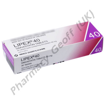 Lipex (Simvastatin) - 40mg (30 Tablets)