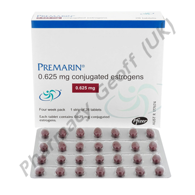 Premarin (Conjugated Oestrogens) - 0.625mg (28 Tablets)