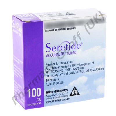 Seretide Accuhaler (Salmeterol/Fluticasone) - 100/50 (60 Doses)