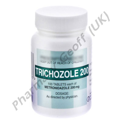 Metronidazole (Trichozole) - 200mg (100 Tablets)