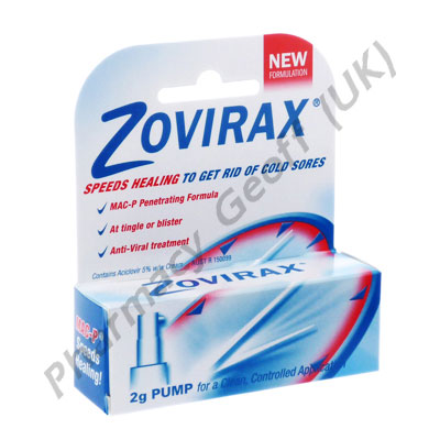 Aciclovir Cream (Zovirax) - 5% (2gm Pump)