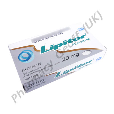 Lipitor (Atorvastatin) - 20mg (30 Tablets)