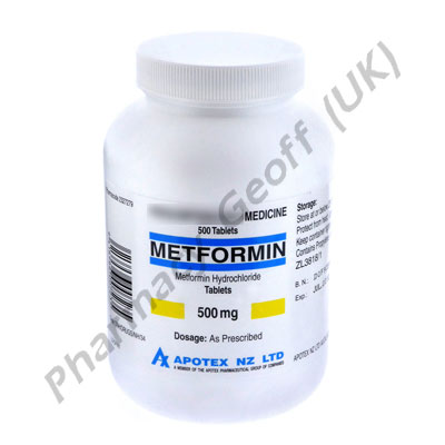 Metformin Hydrochloride (Apo-Metformin) - 500mg (500 tablets)